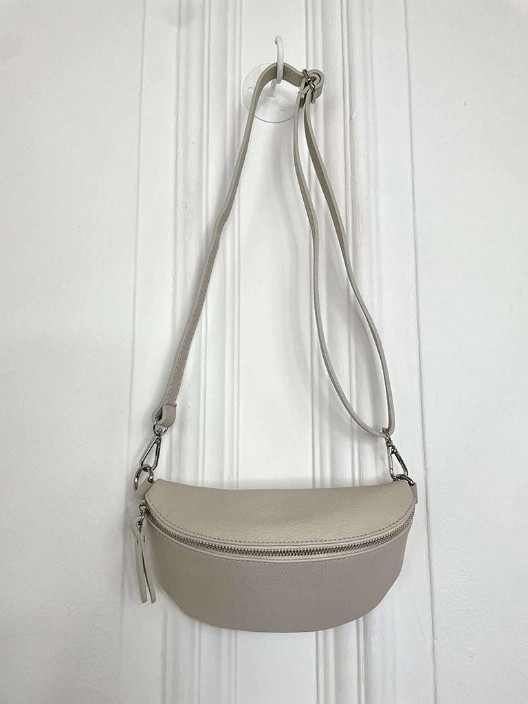 Leather Bumbag - Stone
