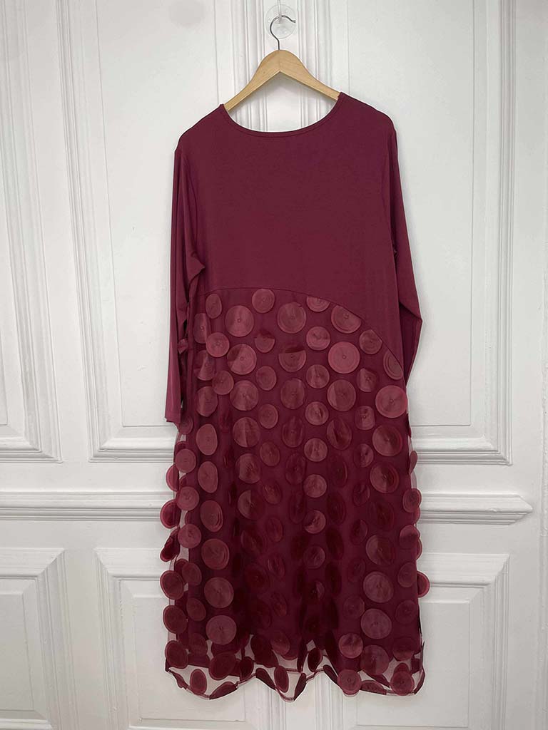 Malissa J Orb Dress - Wine