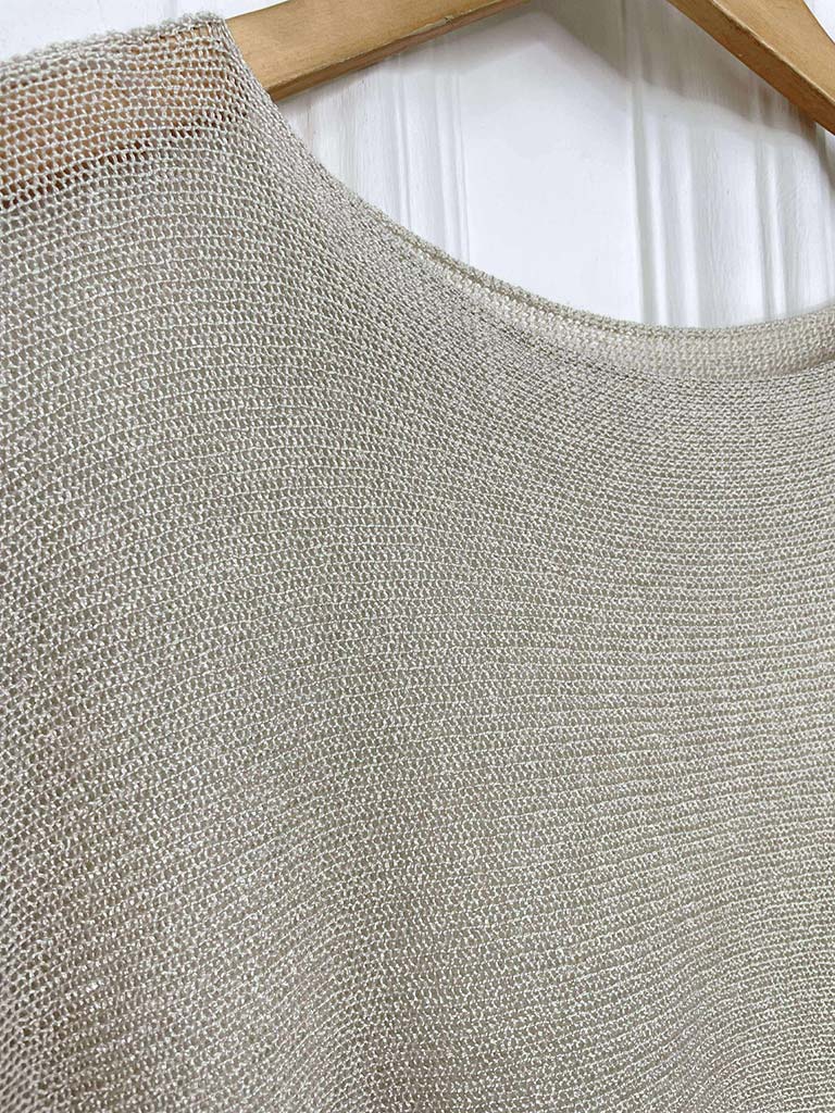 Boxy Fine Knit - Stone