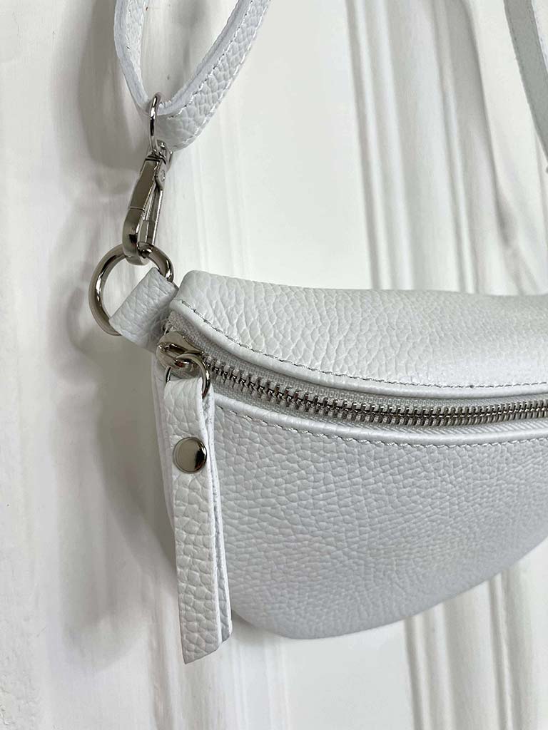 Leather Bumbag - White
