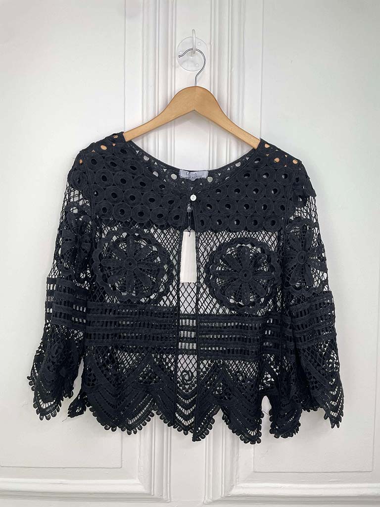 Crochet Jacket - Black