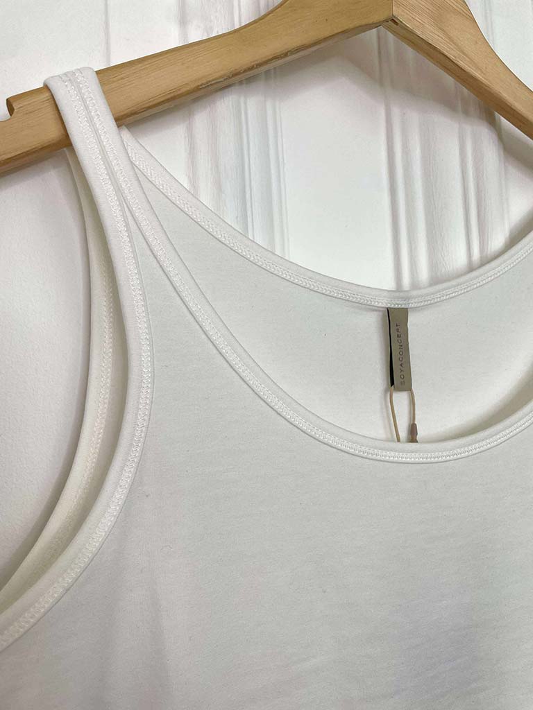 Soya Concept Jersey Vest - Ivory