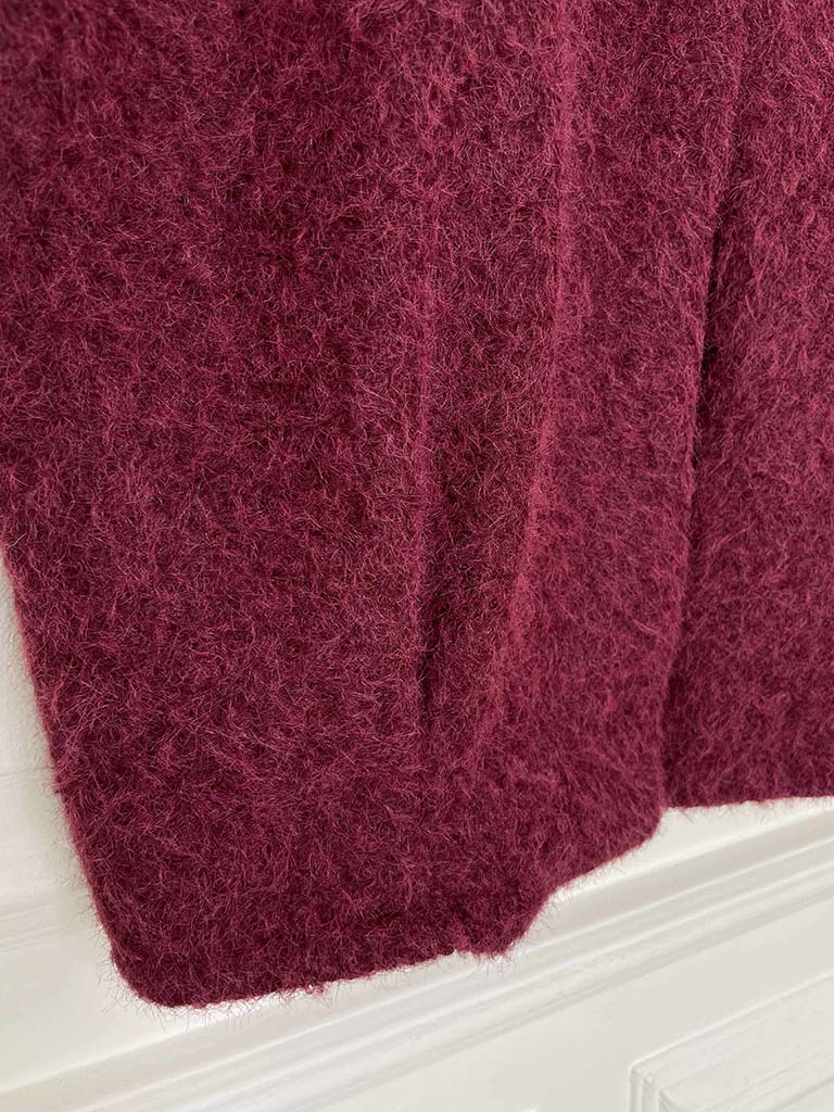 Boucle Waistcoat - Mulberry