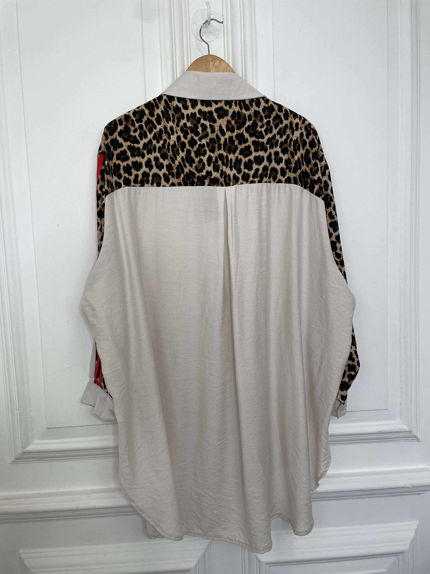 Leopard Side Stripe Shirt