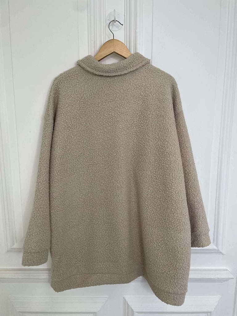 Boucle Boyfriend Jacket - Stone