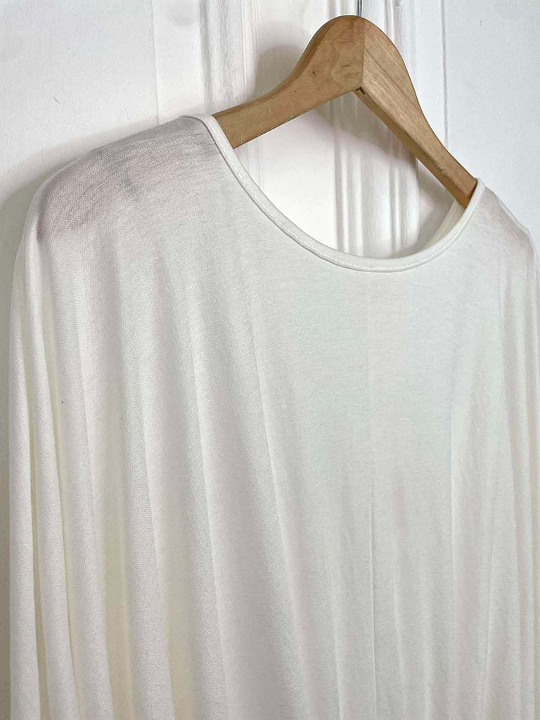 Malissa J Scooped Ruched Top - Warm White