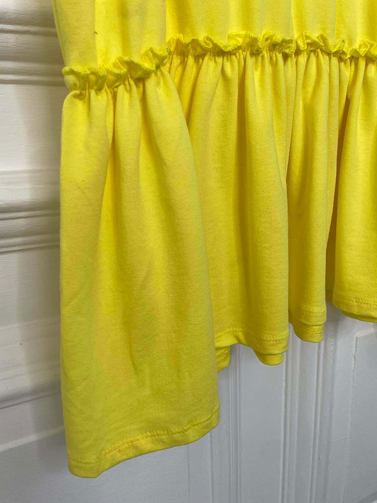 Drop Peplum Hem Dress - Sunshine