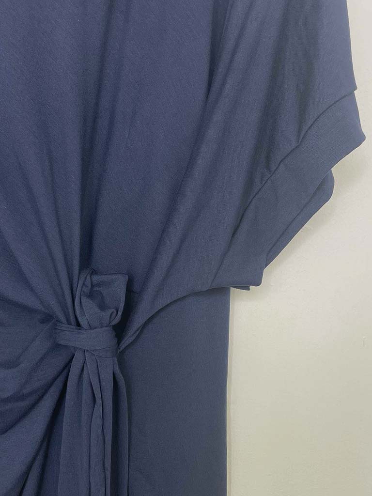Relaxed Tie Tee - Navy