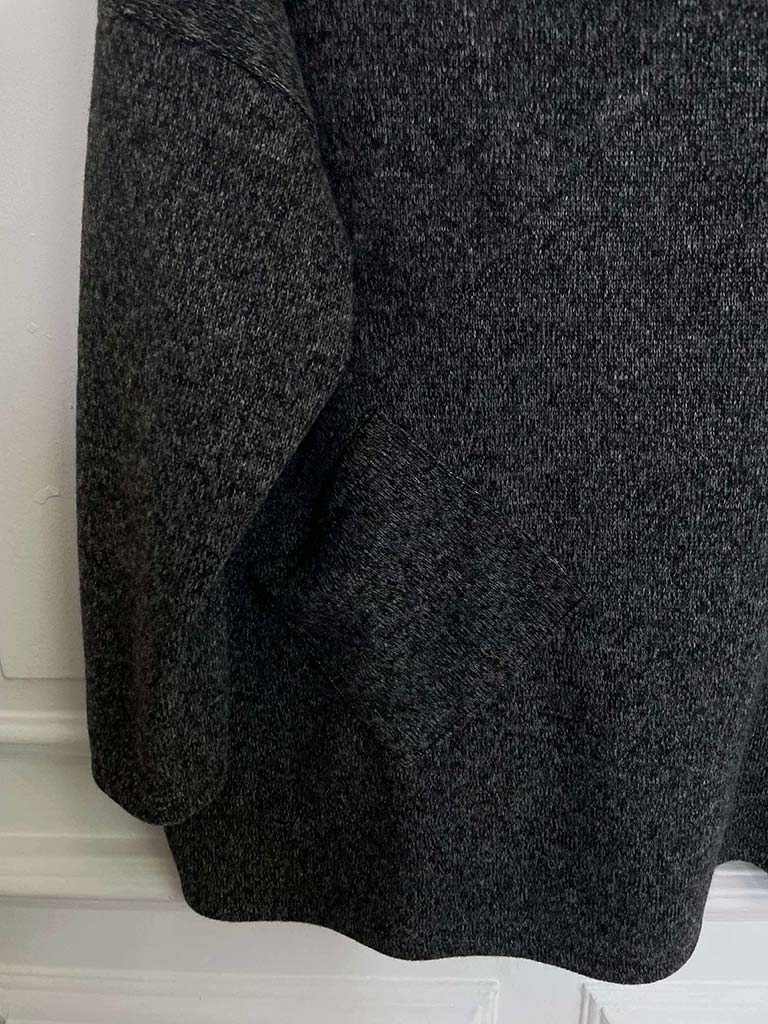 Cowl Pocket Tunic - Grey Marl