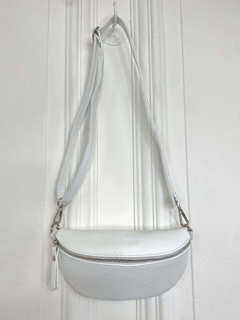 Leather Bumbag - White