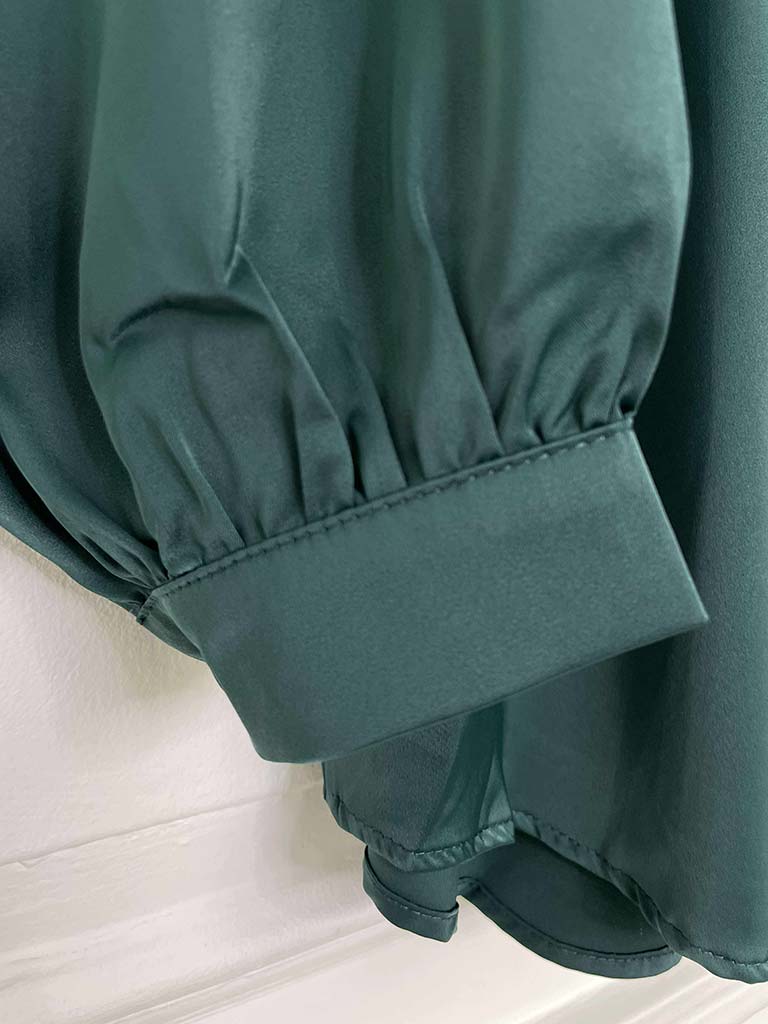Fascino Silk Feel Blouse - Sea Green