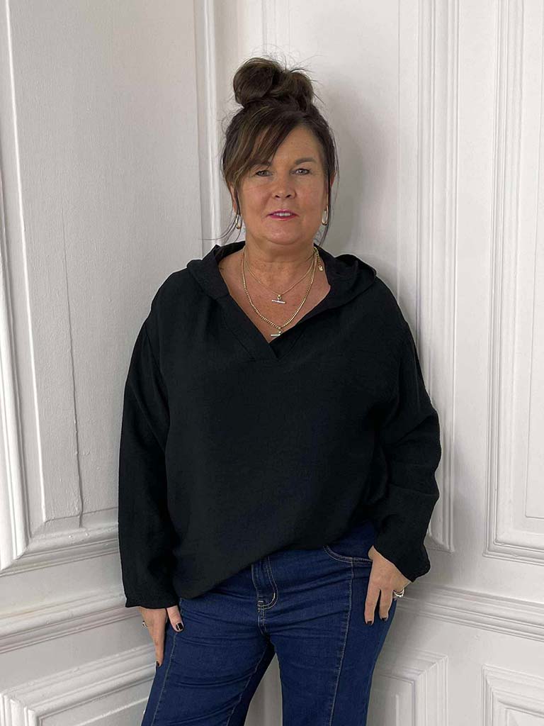Hooded Top - Black