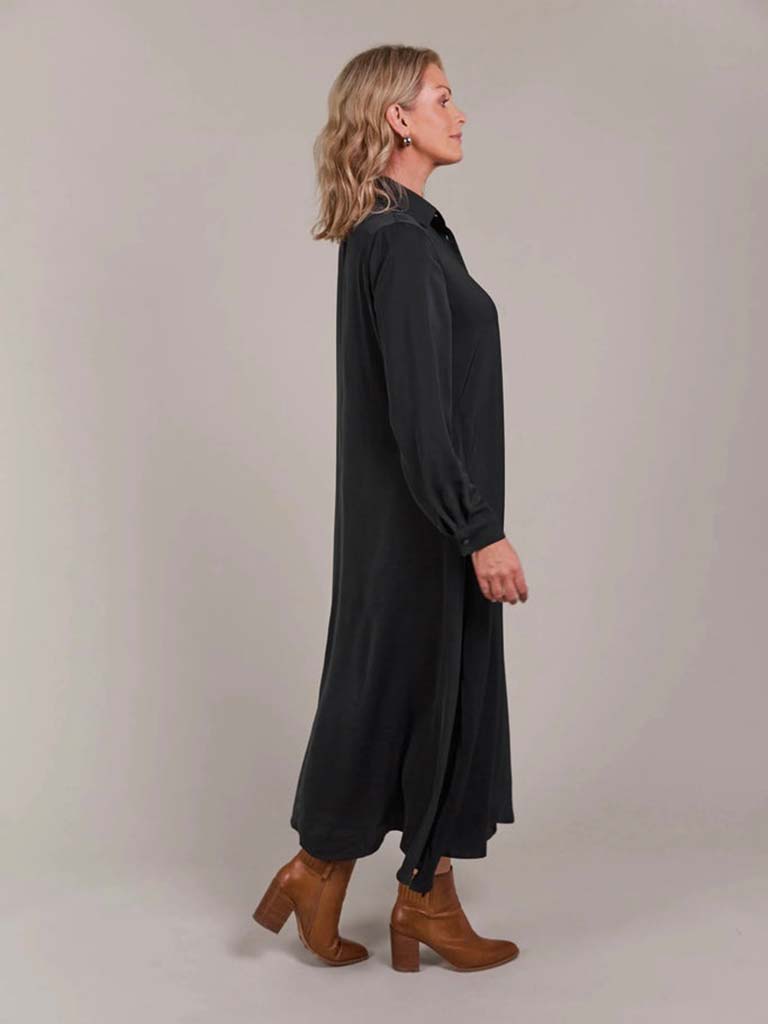 Eb&Ive Elsie Shirt Dress - Black