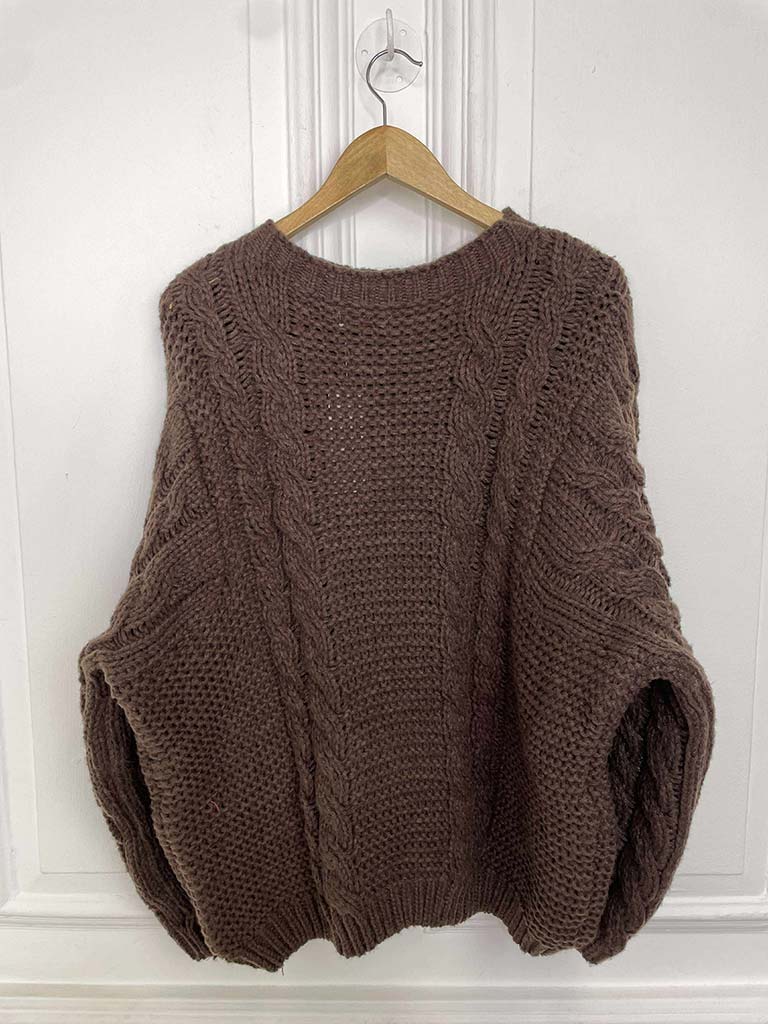 Chunky Cable Knit - Chocolate