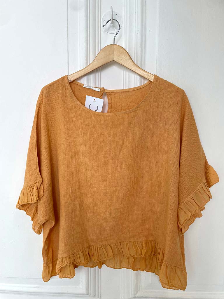Cotton Frill Top - Sorbet