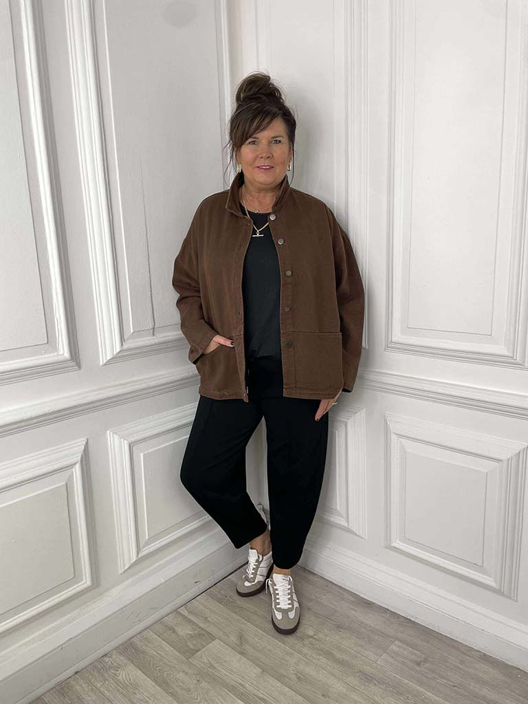 Canvas Jacket - Chocolate