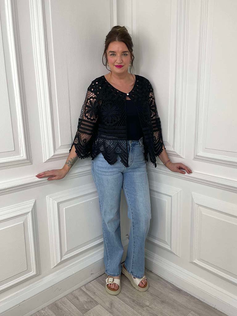 Crochet Jacket - Black