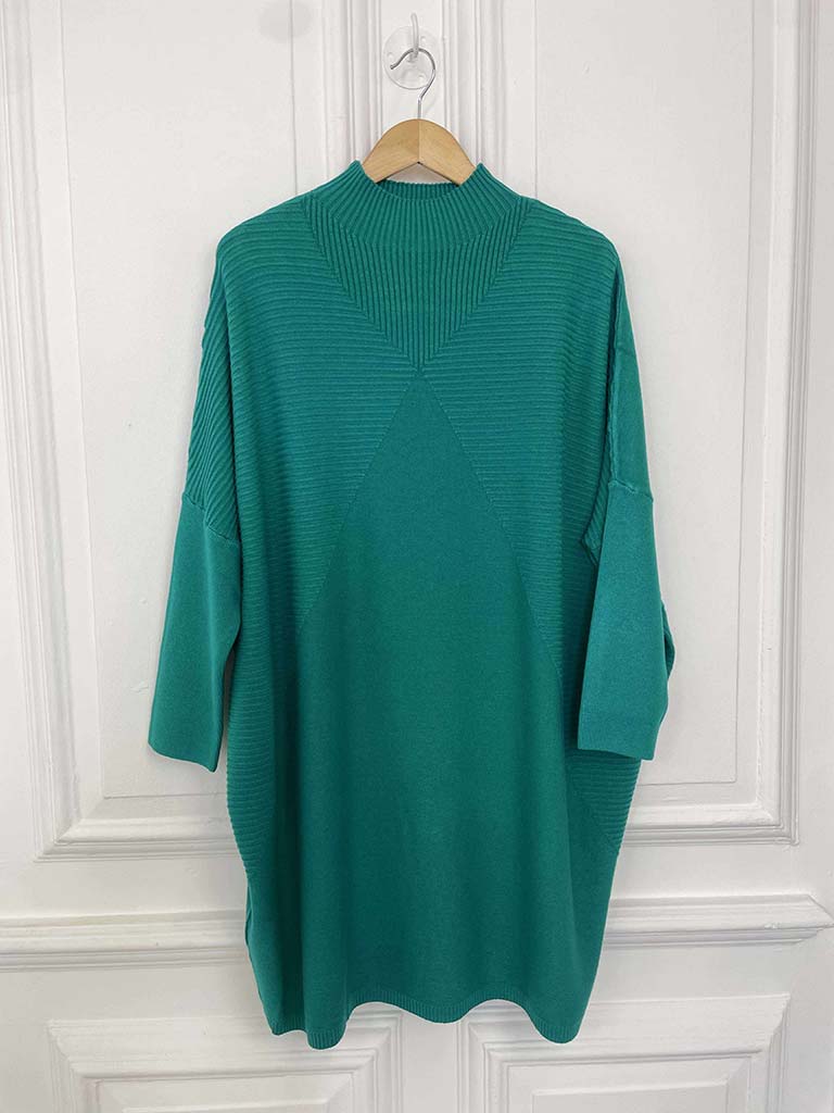 Eb&Ive Palmer Oversize Knit Tunic - Teal