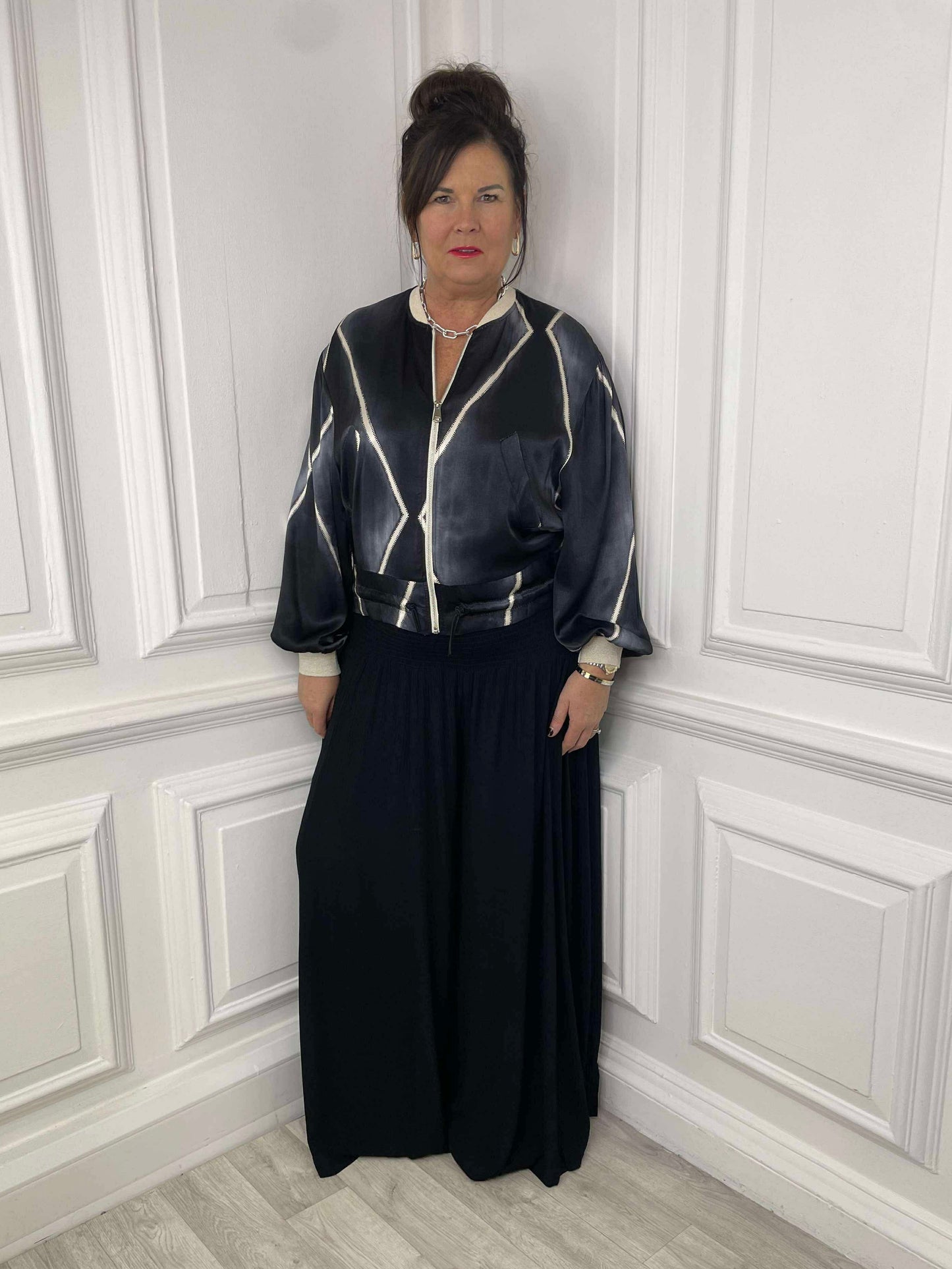 Wide Leg Palazzos - Black