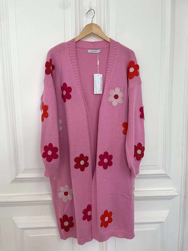 Haven Delphi Cardigan - Chilli & Pink