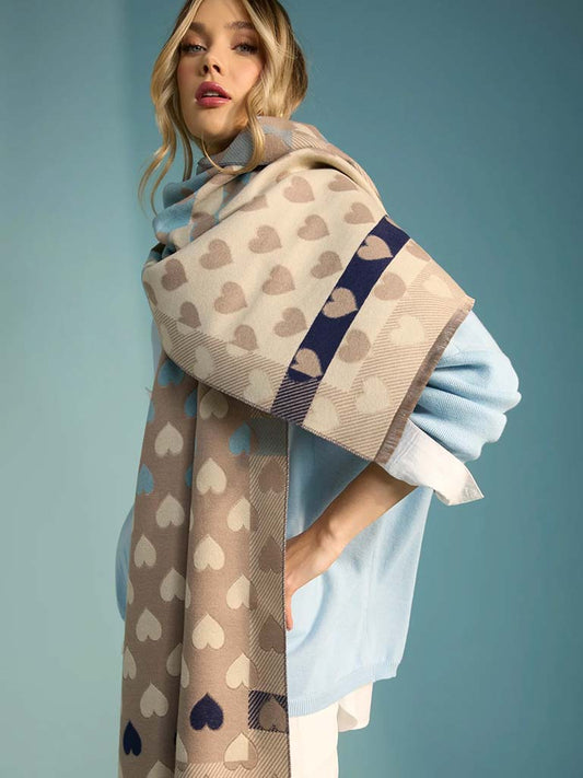 Haven Delphi Heart Scarf - Sand