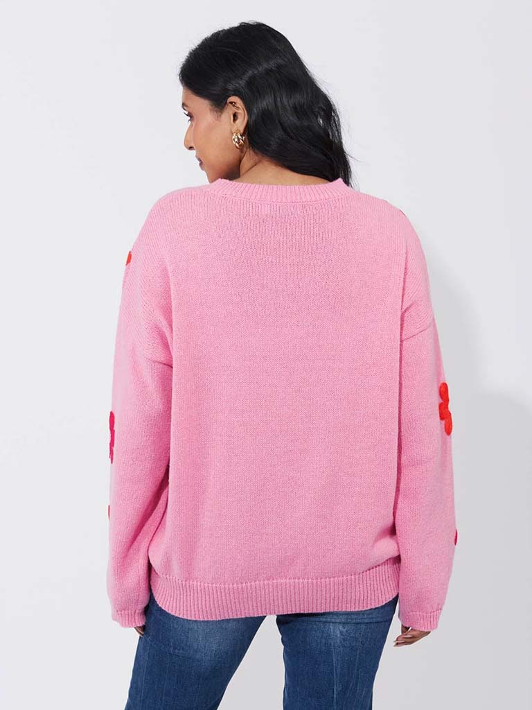 Haven Delphi Jumper - Chilli & Pink