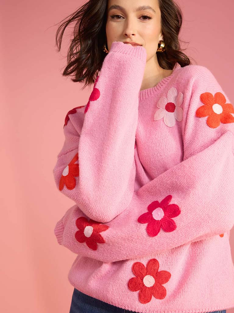 Haven Delphi Jumper - Chilli & Pink
