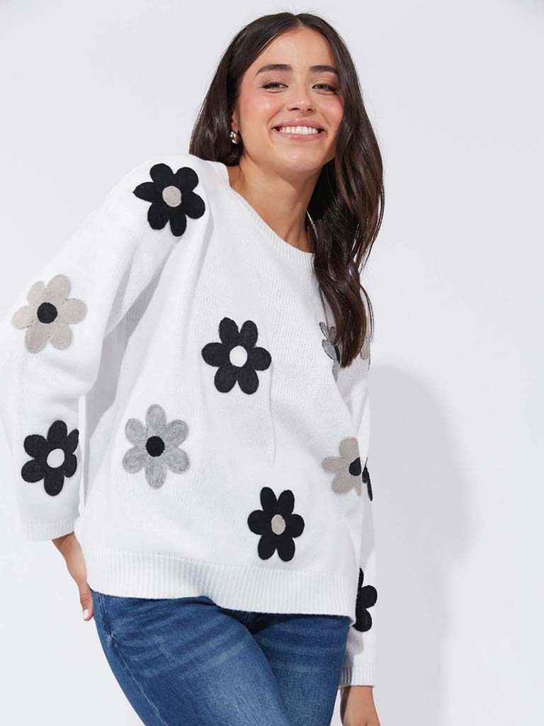 Haven Delphi Jumper - White & Kohl