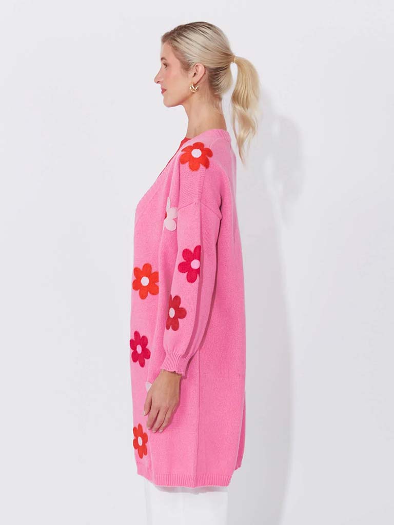 Haven Delphi Cardigan - Chilli & Pink
