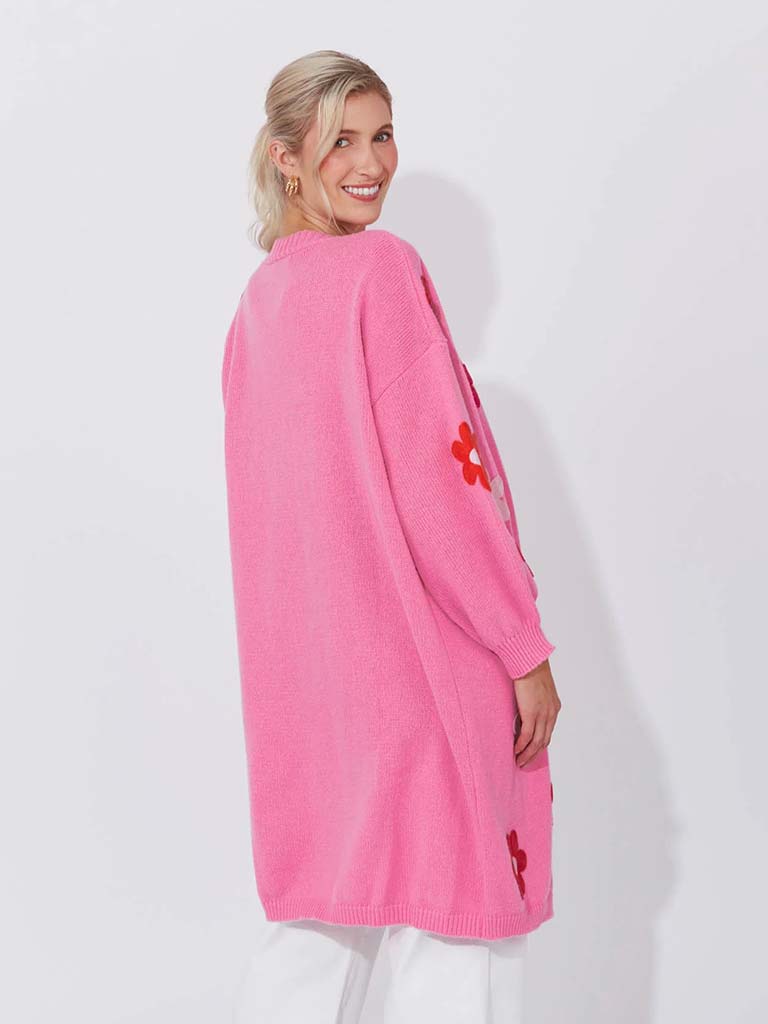 Haven Delphi Cardigan - Chilli & Pink