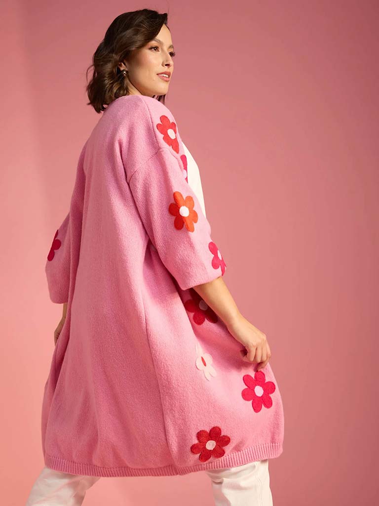Haven Delphi Cardigan - Chilli & Pink