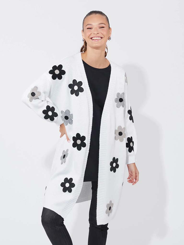 Haven Delphi Cardigan - White & Kohl