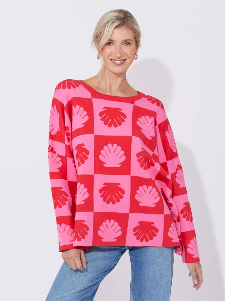 Haven Maui Jumper - Chilli & Pink