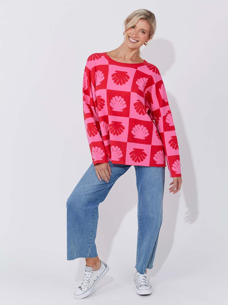 Haven Maui Jumper - Chilli & Pink