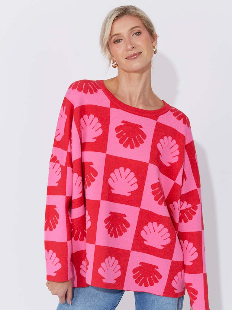 Haven Maui Jumper - Chilli & Pink