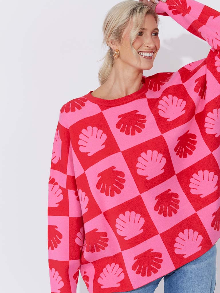 Haven Maui Jumper - Chilli & Pink