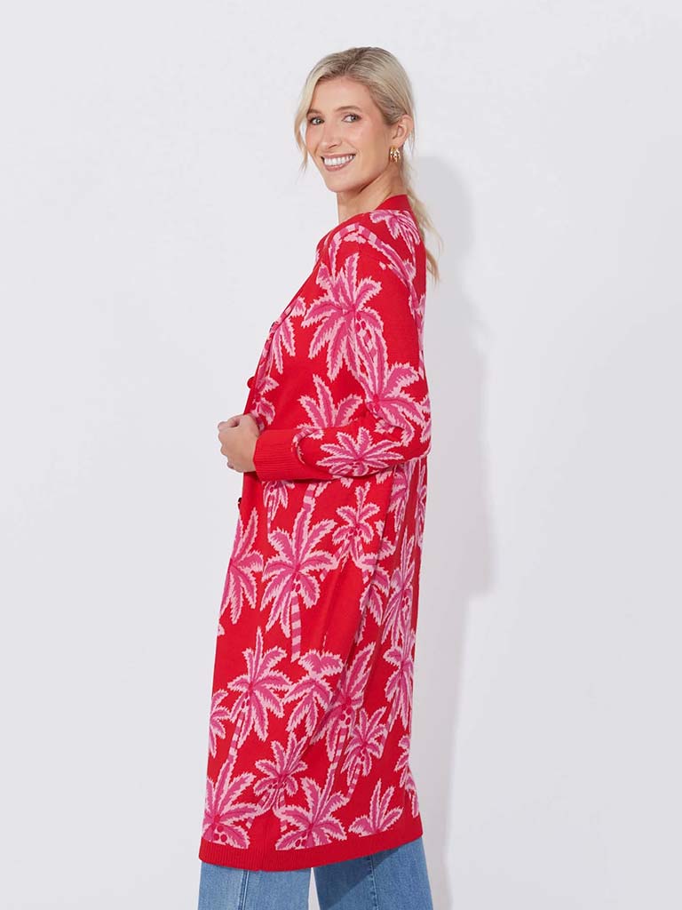 Haven Miami Cardigan - Chilli & Pink