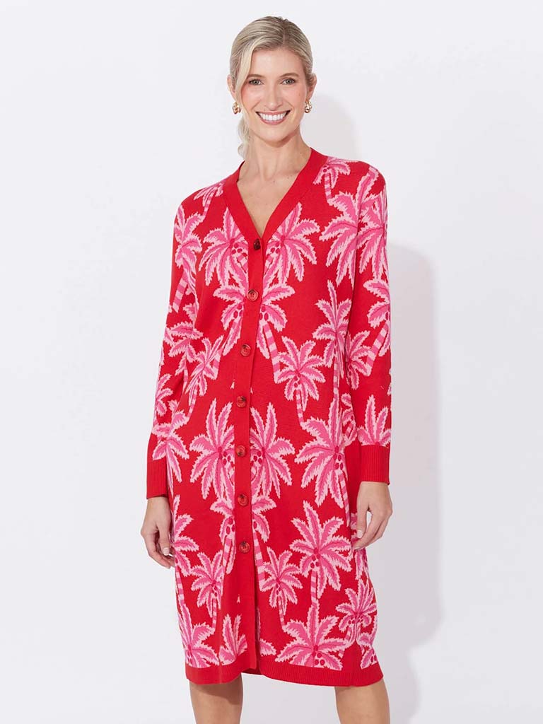 Haven Miami Cardigan - Chilli & Pink