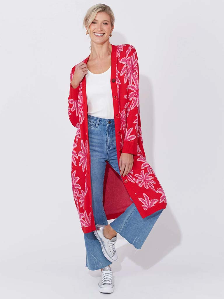 Haven Miami Cardigan - Chilli & Pink