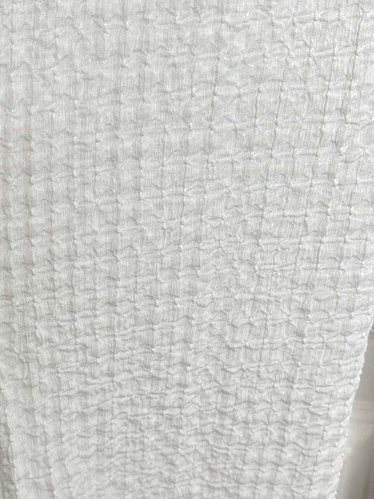 Crinkle Palazzos - White