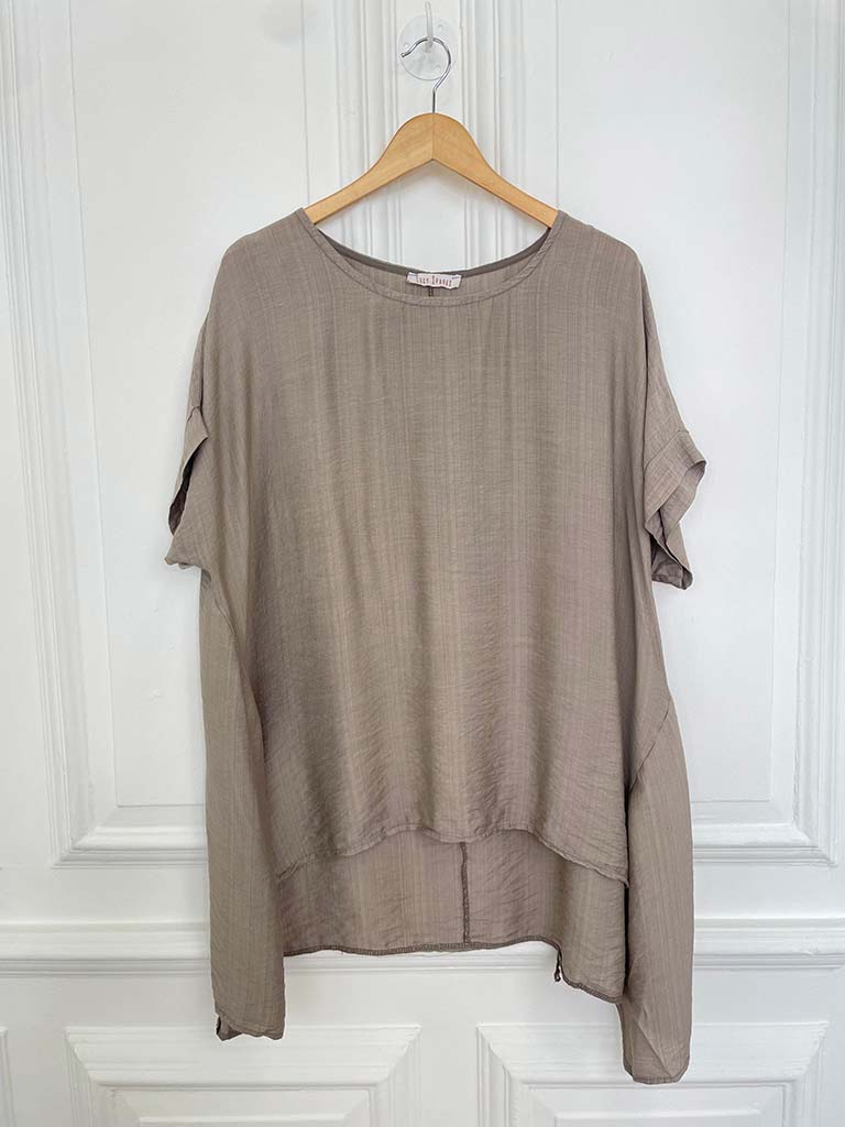 Dipped Swing Tunic - Mocha