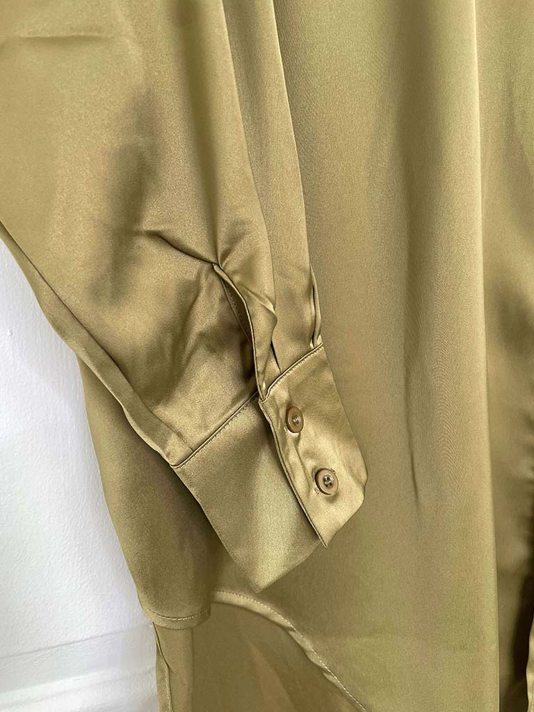 Lusso Silk Feel Shirt - Olive