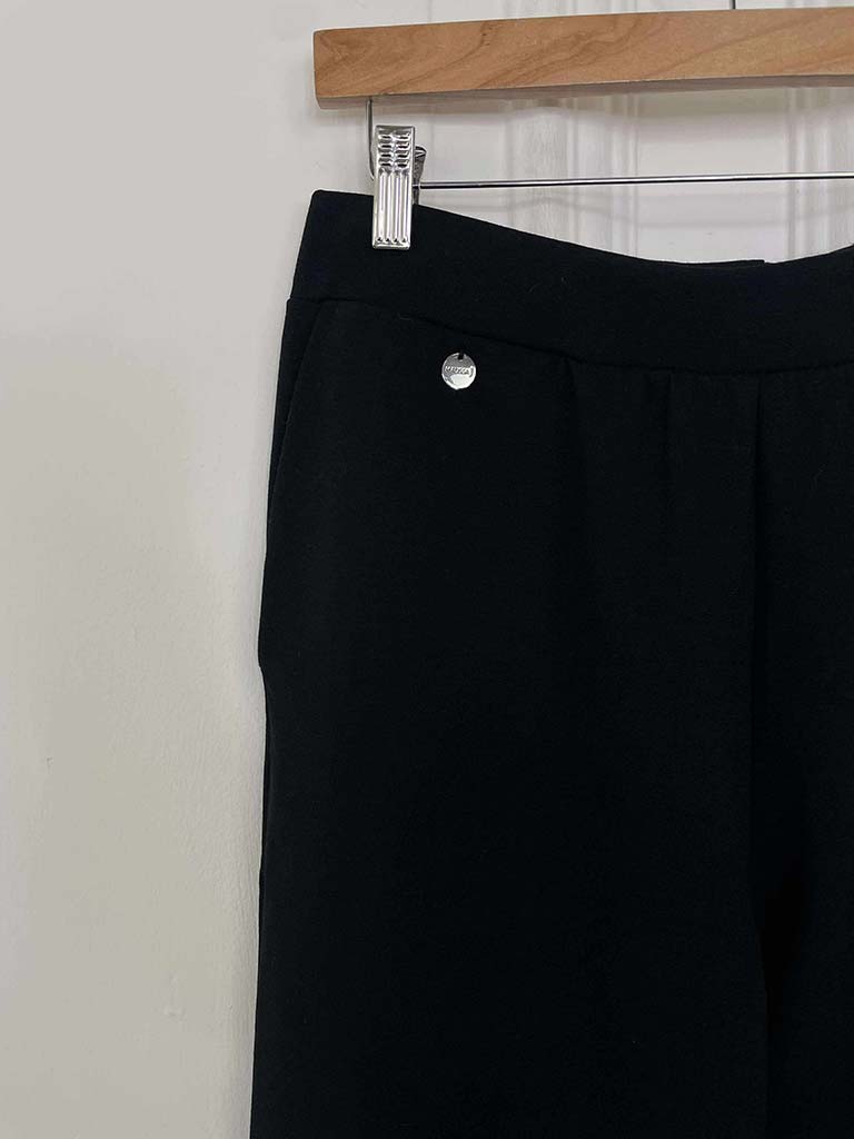 Malissa J Ponte Cigarette Trousers - Black