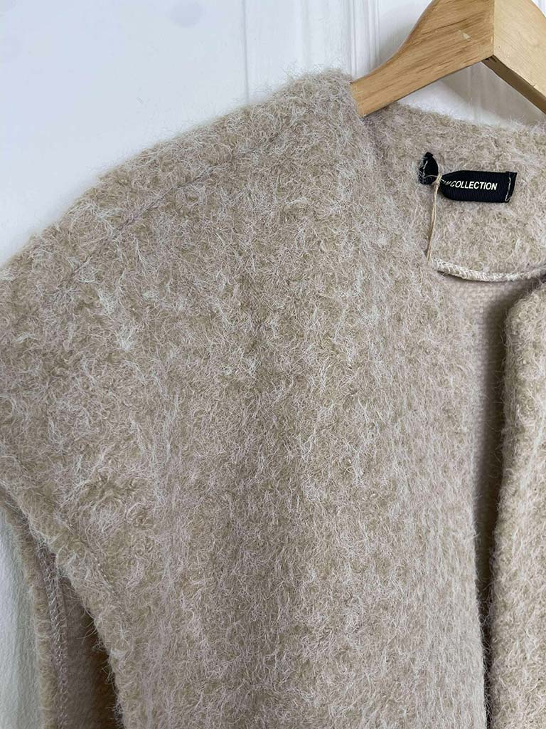 Boucle Waistcoat - Stone