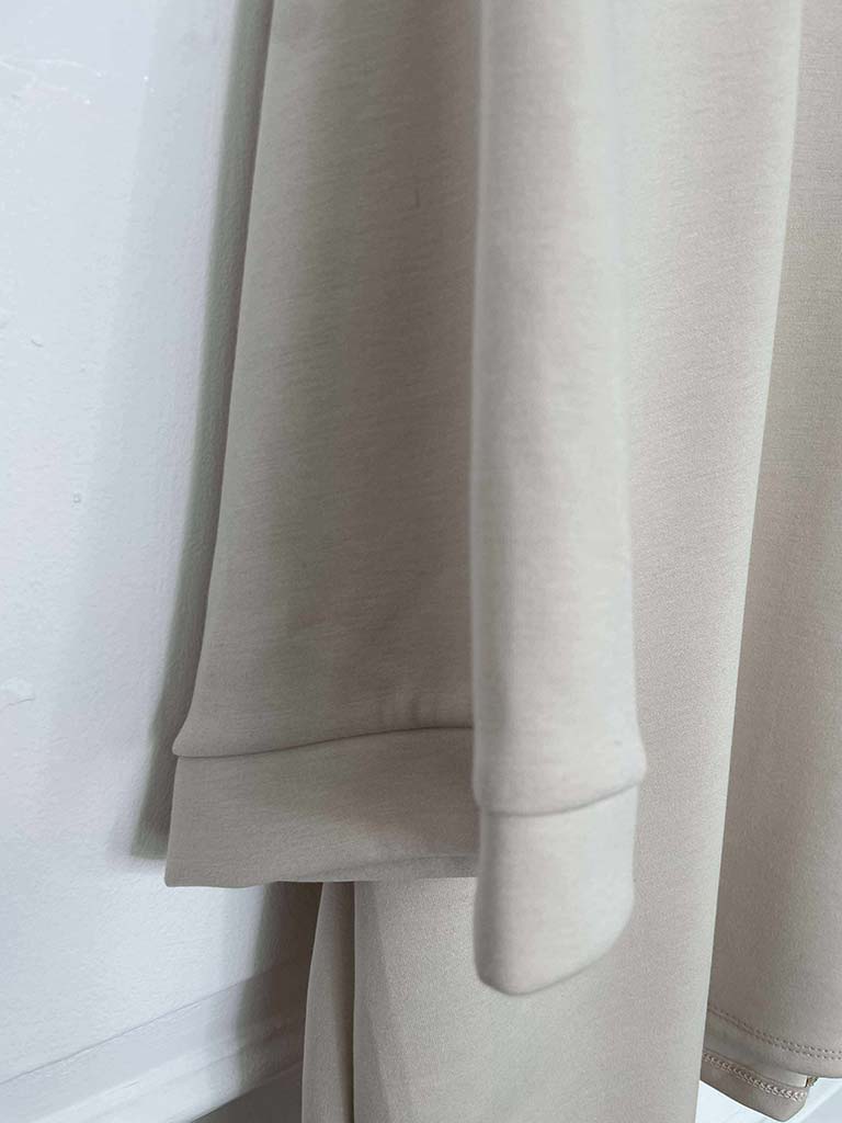 Scuba Sweat Top- Ecru