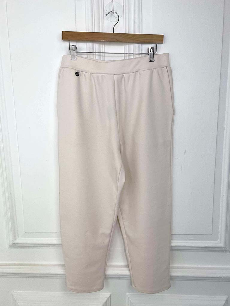 Malissa J Jersey Cigarette Trousers - Pearl