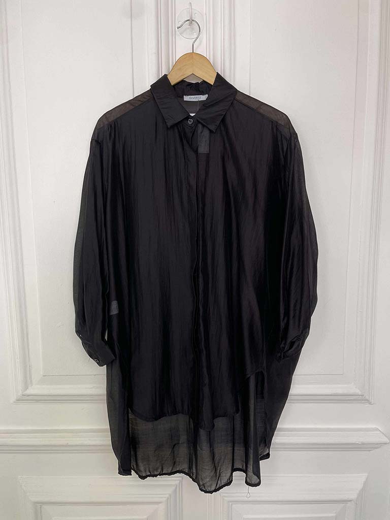 Sheer Classic Shirt - Black