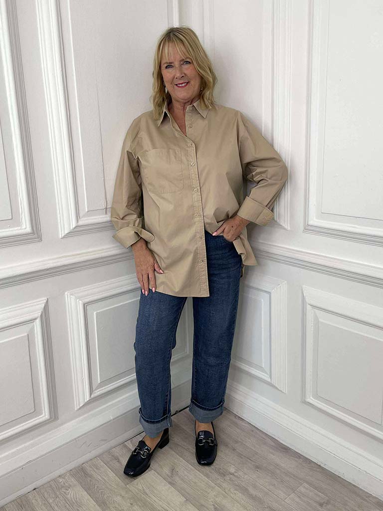 Cotton Pocket Shirt - Sand