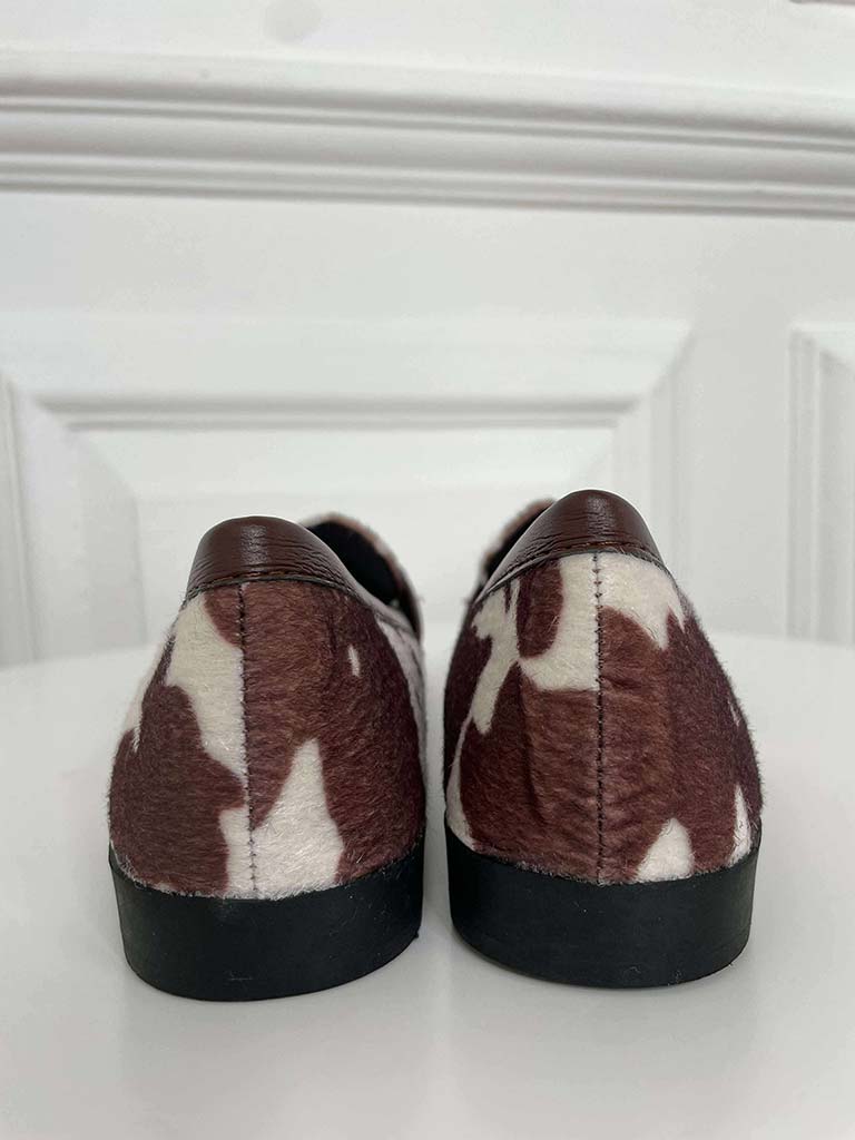 Cow Print Loafers