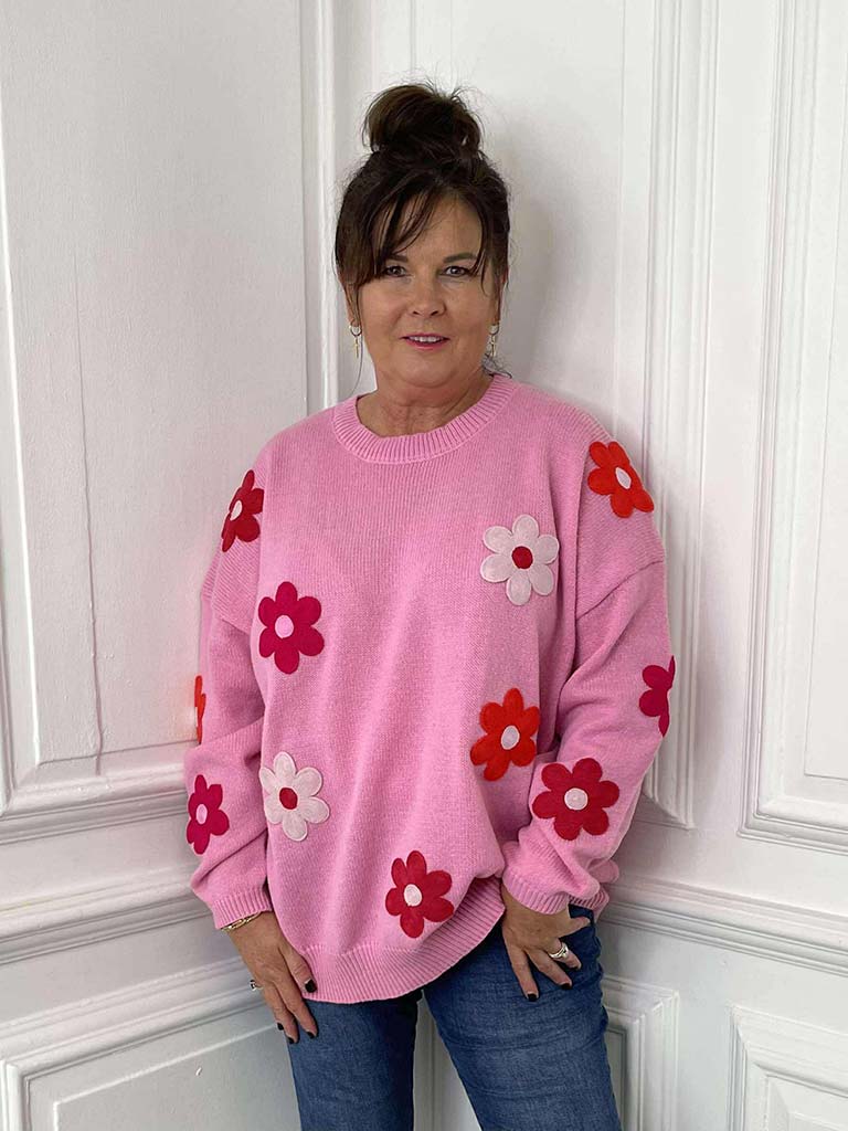 Haven Delphi Jumper - Chilli & Pink